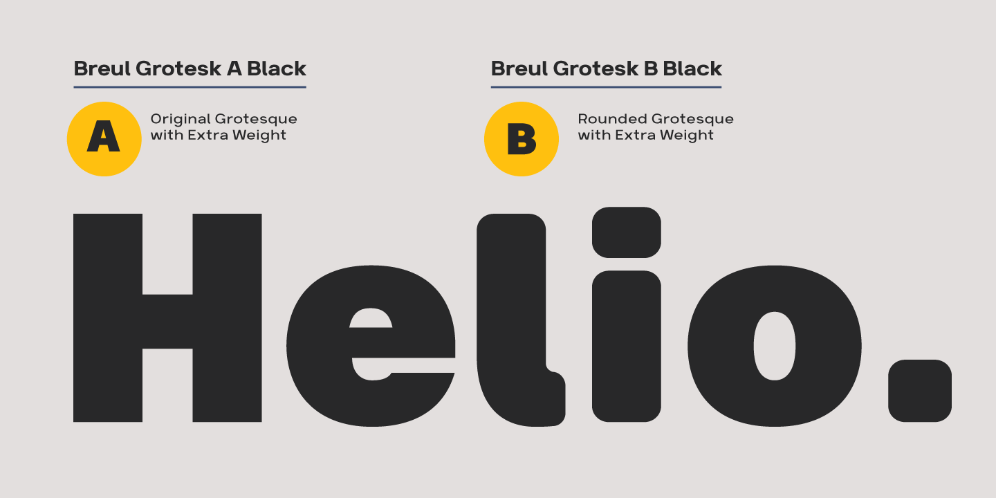 Пример шрифта Breul Grotesk B Black